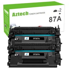 2PK Premium CF287A 87A Toner Cartridge for HP Laserjet Pro M506 MFP M527 M501dn
