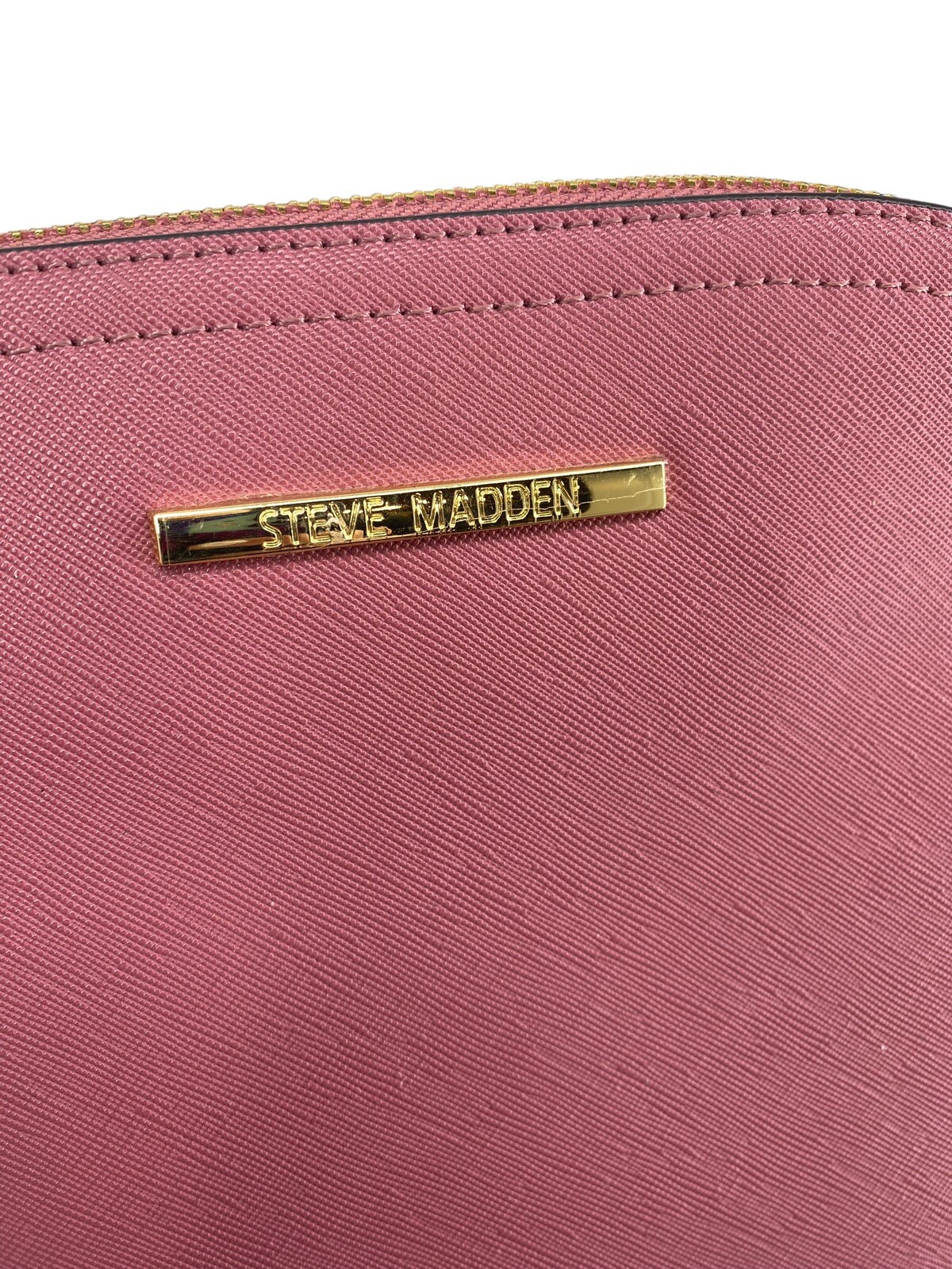 Steve Madden Dome Shape Pink Cross Body Handbag W/ Le… Gem