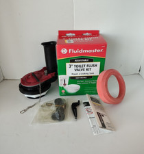 Fluidmaster 3" Complete FLUSH VALVE KIT Flapper Bolts Repair Bathroom Toilet