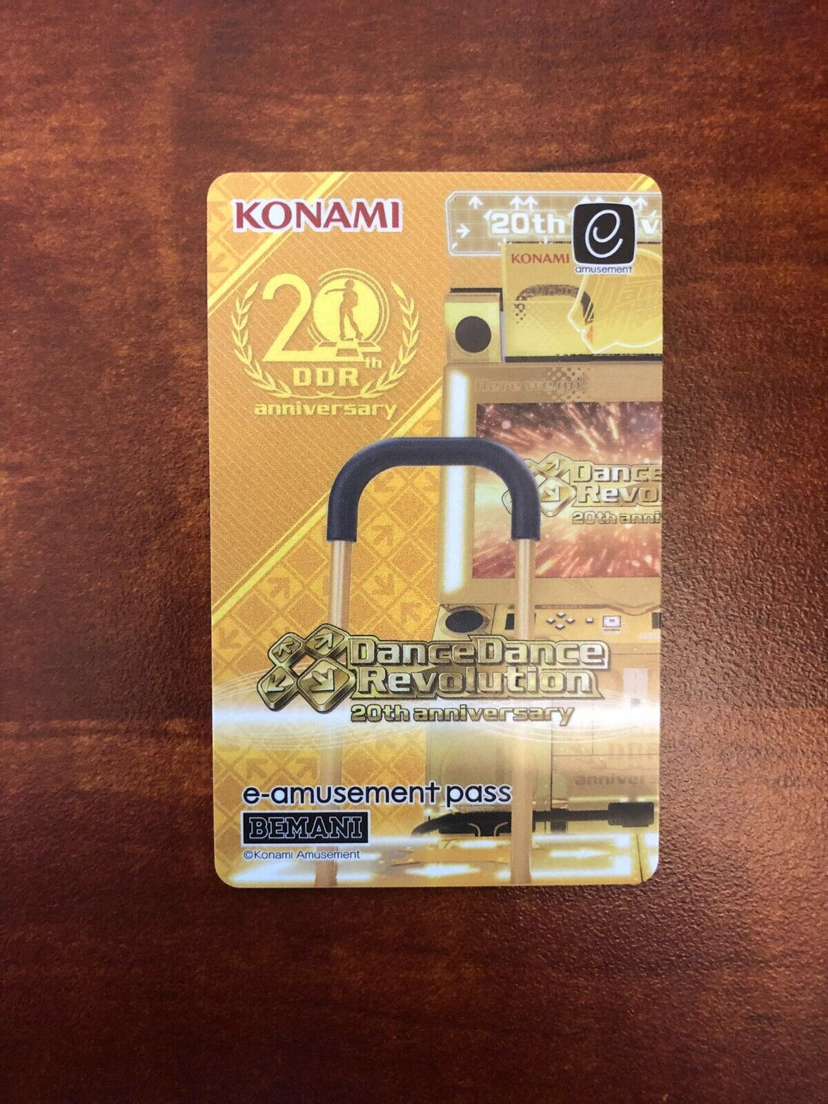 Konami E-Amusement Pass - Amusement IC Card - Gold Card 20th Anniversary  Edition