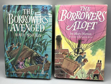 The Borrowers & Aloft Borrowers Avenged Mary Norton Hardcover Books Vintage 1980