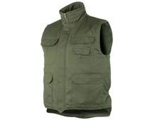 Military Style Outdoor Ranger Vest Padded Multi Pocket Hunting Gilet OD Green