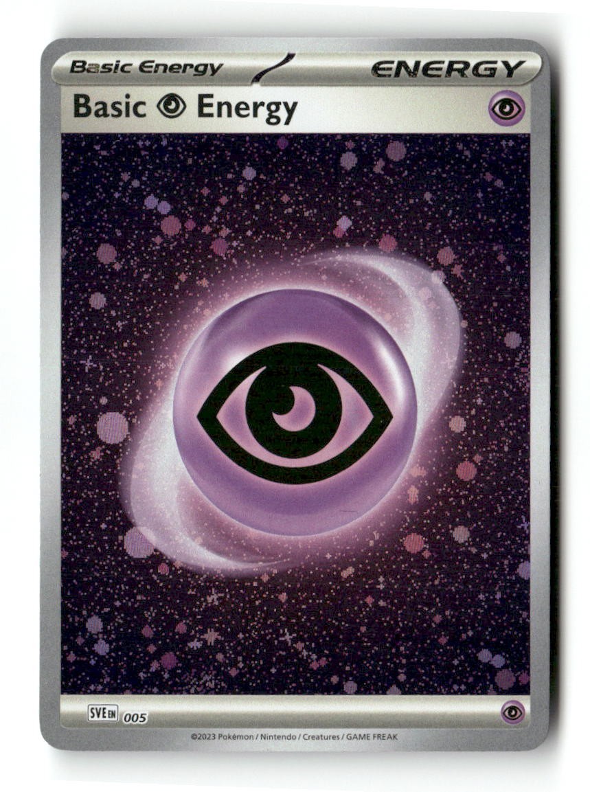 Basic Psychic Energy (Cosmos Holo) 005 SVE: Scarlet & Violet Energies Pokemon NM