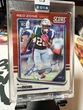 2018 Panini Honors - Score Update Rookies Sony Michel #469 Red Zone /20 (RC) Au