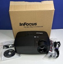 InFocus IN124a XGA DLP Projector 3500 Lumens HDMI 3D NEW 0 Lamp Hours No Resets