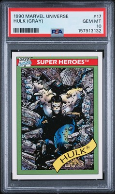 1990 Marvel Universe Hulk (Gray) #17 PSA 10