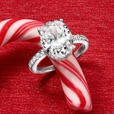 Ross-Simons Sterling Silver Ring Size 7 6ct CZ Solitaire Elegant Jewelry