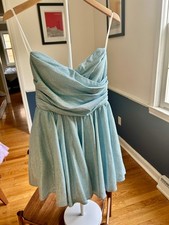 Windsor Baby Blue Strapless Cocktail Dress Size L