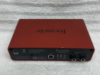Focusrite Scarlett 2i2 Audio Interface 1st Generation Red | eBay