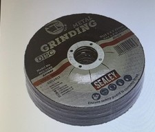Sealey Grinding Disc Ø115 x 6mm Ø22mm Bore- Pack of 5