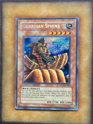 Yugioh Guardian Sphinx MC2-EN001 Secret Rare Limited Edition LP