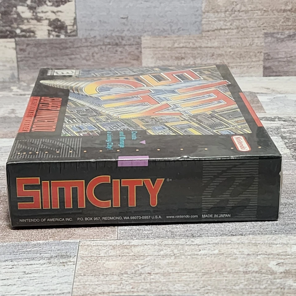 SUPER NINTENDO ENTERTAINMENT SYSTEM - SIM CITY - FACTORY SEALED READ - Image 4 of 4