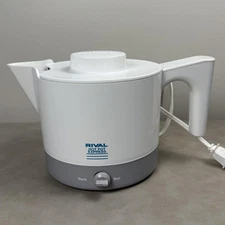 Vintage Rival Hot Pot Express 4070 Electric Kettle Adjustable Thermostat White