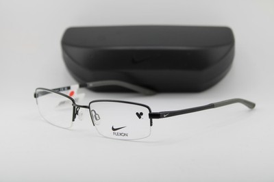 NEW NIKE FLEXON 4292 001 BLACK GUNMETAL GREY AUTHENTIC EYEGLASSES 53-19