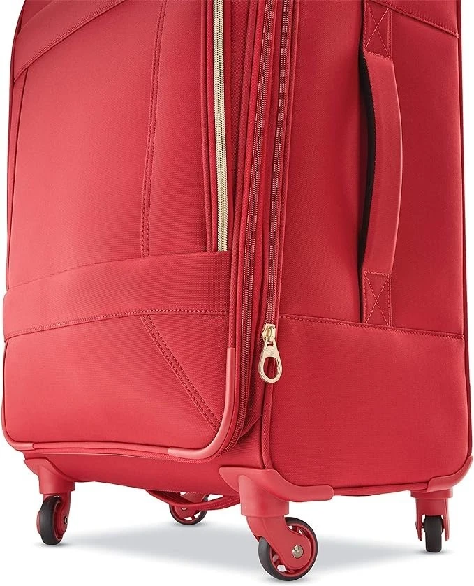 Tourister Belle Voyage Softside Luggage with Spinner Wheels, Red, Carry-On 21" - Image 4 of 4