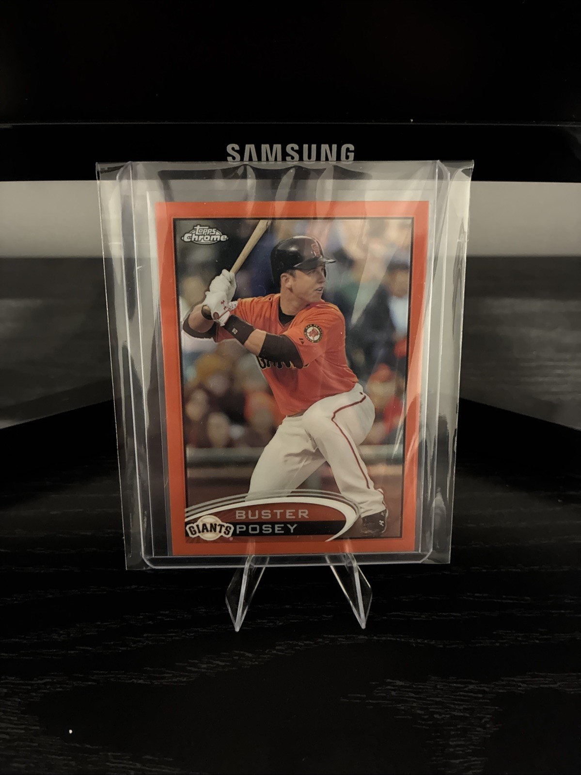 2012 Topps Chrome - Buster Posey #24 Orange Refractor