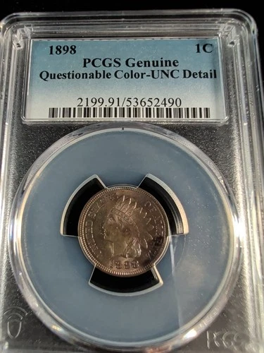 1898 Indian Head Cent I Uncirculated Details - 53652490