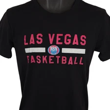 Las Vegas Basketball T Shirt Mens Size Small Black Nothing But Net NBT