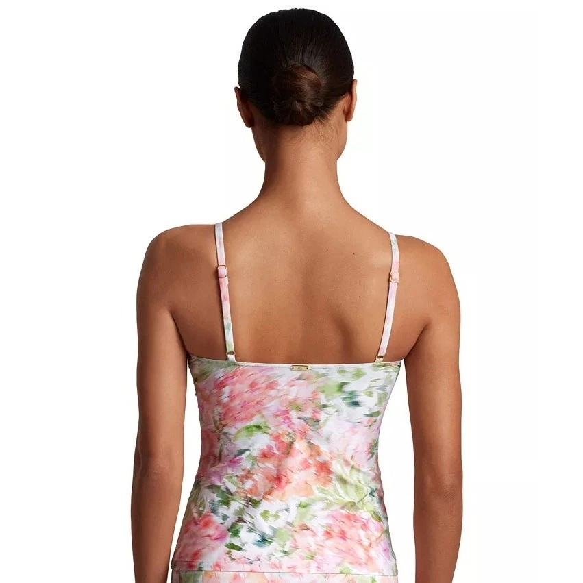 Lauren Ralph Lauren Women Pastel Floral Front Twist Swim Tankini Top Size US 14 - Image 2 of 4