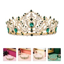 Baroque Queen Crown Rhinestone Wedding Bridal Crown and Tiaras Crystal Headband