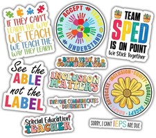 10pcs Special Education Sticker SPED Teacher Motivation Classroom Autism Support