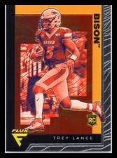 2021 Panini Chronicles Draft Picks #234 Trey Lance Flux Base Silver North Dakota