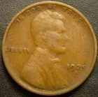 1925-S Lincoln Cent - Ear, Hair, and Line Details Show on Stalks