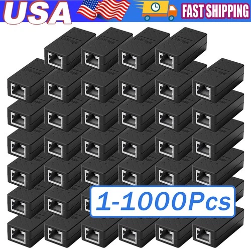 RJ45 Inline Coupler Cat7 Cat6 Cat5e Cat5 Ethernet LAN Network Cable Adapter Lot