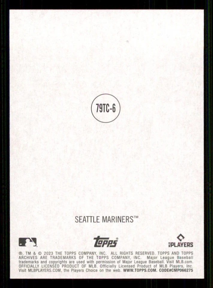 2023 Topps Archives '79 Topps Comic #79TC6 Julio Rodriguez - Image 2 of 2