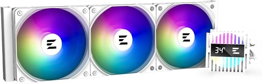 Zalman Alpha2 RGB 360mm Watercooling AIO Kit - Blanc, 12V, 29.7dB, Compatible wi - Bild 3 von 4