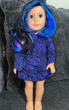 American Girl Truly Me #92 Doll Street Chic Black/Blue/Purple Hair