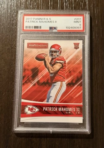 2017 Panini Rookies & Stars - Patrick Mahomes II #201 PSA 9 Rookie RC