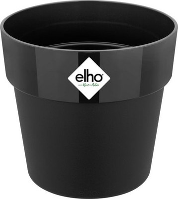 Elho Pflanztopf b.for original Ø 11 x 10 cm lebhaft schwarz  Blumentöpfe &