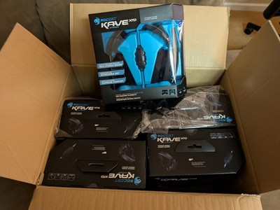 LOT OF 5 - ROCCAT Kave XTD Stereo Gaming Headset ROC-14-610 - Brand New Sealed