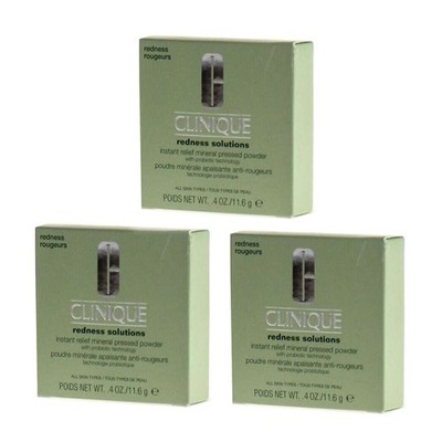 3x Clinique Redness Solutions Instant Relief Mineral Pressed Powder 11,6g