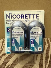 Nicorette Lozenge Stop Smoking Aid Coated Ice Mint 2mg 80 Lozenges Exp 5/2027