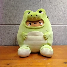 Smoko Croc Tayto Midi Mochi 10" Plush Stuffed Toy Green Potato Crocodile