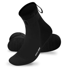 3mm Neoprene Socks for Water Sand Proof Beach Volleyball Soccer X-Small Black