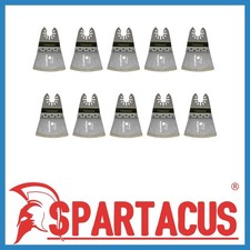 10 x Spartacus 65mm Diamond Coated Multitool Segment Arc Blade Cutting Blades