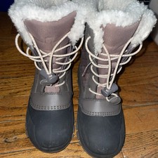 Kids Snow Boots Sz 13 Thermolite All In Motion Lace-Up Warm Lining Inside Fur