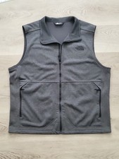 The North Face TNF Apex Soft Shell Dark Gray Full Zip Up Vest Jacket Mens XL