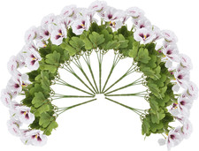 Artificial Flowers Faux Silk Fake Outdoor 12 Bundles Pansies Planters Plants