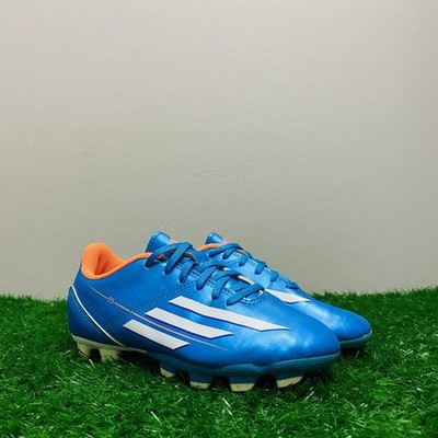 Adidas F5 TRX Kids Athletic Football Soccer Cleats Shoes Electric Blue Size 1 US