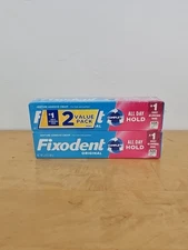 2 Pack Fixodent Complete Original Denture Adhesive Cream 2.4 Oz Each NEW