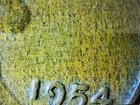 1954 D Lincoln Wheat Cent Woody AU Wood Grain Penny Improper Alloy Mix Error