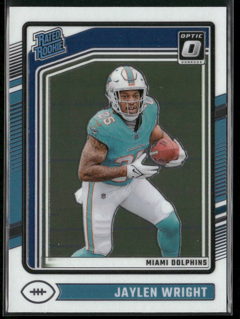 2024 Donruss Optic #249 Jaylen Wright Rookie Miami Dolphins