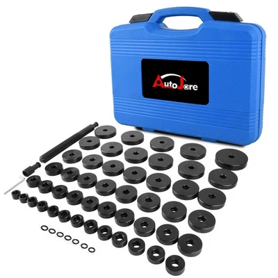 AUTOJARE 52 pezzi cuscinetto ruota pezzo a pressione dischi di montaggio kit di trazione pressa utensile 18-65 mm