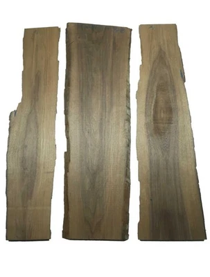 3x Walnussholz Nussbaumholz 87x14-29cm x 18mm #N5 - Bild 1 von 4
