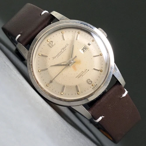 Splendido Orologio Uomo Vintage IWC Ingenieur Acciaio Inox Ha Bisogno di Servizio, NO RES