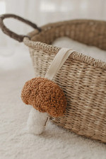 Teddy Mushroom Pacifier Holder White/camel Gift Ideas for Newborns Baby Pacifier